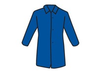 3511B/XL SBP White Lab Coat No Pocket - Standard Weight | YarinInd