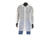 3512/XL SBP White Lab Coat Elastic Wrist No Pocket - Standard Weight | YarinInd