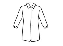 3512/XXXXXL SBP White Lab Coat Elastic Wrist No Po | YarinInd
