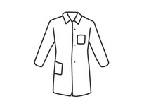 3514/XL SBP White Lab Coat Chest and Hip Pocket - Standard Weight | YarinInd