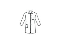 3514/XXXXL SBP White Lab Coat Chest and Hip Pocket | YarinInd