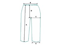 West Chester Cleanroom Pants 3516/L - Size Large - White | YarinInd