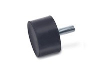 JWWINCO GN352-40-25-M8-S-55 Rubber Bumper Threaded Stud - M8