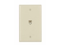 Cooper Eaton 3532-4V Phone Jack Single Flush Mnt 4Cond Std UL Ivory
