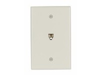 Cooper Eaton 3533-4LA Phone Jack Single Flush Mnt 4Cond Mid UL LA