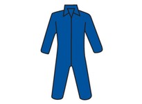 3575/L SBP Navy Coverall Zipper front and collar - Standard Weight