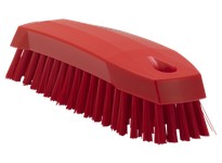 Vikan 35874 Brush Scrub Medium 7" PP/PBT Red