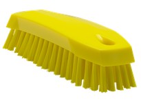 Vikan 35876 Brush Scrub Medium 7" PP/PBT Yellow