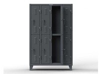StrongHold 36-18-2TSL Double-Tier Slim Line Locker 38x18x72