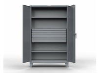 StrongHold 36-243-3DB Industrial Cabinet with 3 Drawers 36x24x72 3 Shelves