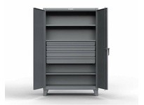StrongHold 36-243-4DB Industrial Cabinet with 4 Drawers 36x24x72 3 Shelves