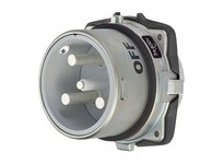 Meltric 36-28023-K14-HAZ DR250 HAZ INLET METAL SIZE 6 TYPE 4X 3P+G 250 A 600 VAC 60 Hz NO AUX