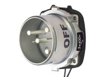 Meltric 36-68143-972-HAZ DS60 HAZ INLET METAL BLACK SIZE 4 TYPE 4X 3P+G 60 A 600 VAC 60 Hz +2 AUX