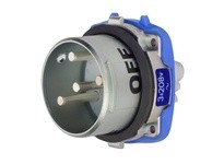 Meltric 36-68163-HAZ DS60 HAZ INLET METAL SIZE 4 TYPE 4X 3P+G 60 A 208 VAC 60 Hz NO AUX