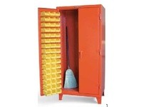 StrongHold 36-BS-240 Bin Cabinet With Bins On Doors | Durable Storage Solution