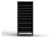 StrongHold 36-CSU-368PH-51VD-SB Metal Bin Storage Shelving Unit with 60 Openings 36x36x72 8 Shelves