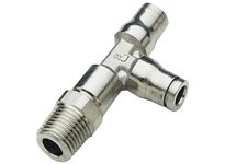 Dixon 36035614 Nickel-Plated Brass Legris Push-In Male Run Tee | YarinInd