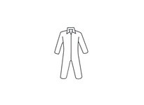3650/4XL Microporous Coverall zipper front and collar