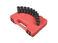 Sunex Tools 3657 10 Pc. 3/8" Dr. Metric Universal Impact Socket Set