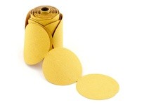 United Abrasives SAIT 36606 Gold Stearated Aluminum Oxide PSA Disc Rolls | Economical Paper Discs