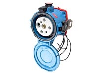 Meltric 37-24043-976-843 DS200 RECEPTACLE METAL BLUE SIZE 6 TYPE 4X 3P+G 200 A 480 VAC 60 Hz +6 AUX PADLOCK PAWL