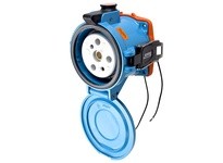 Meltric 37-24073-972 DS200 RECEPTACLE METAL BLUE SIZE 6 TYPE 4X 3P+G 200 A 250 VAC 60 Hz +2 AUX