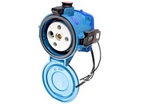 Meltric 37-24163-174 DS200 RECEPTACLE METAL BLUE SIZE 6 TYPE 4X 3P+G 200 A 208 VAC 60 Hz +4 AUX