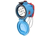 Meltric 37-64047-264 DS60 RECEPTACLE METAL BLUE SIZE 4 TYPE 4X IP 69 3P+N+G 60 A 277/480 VAC 60 Hz +4 AUX