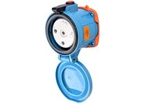 Meltric 37-64072-375 DS60 Receptacle Metal Blue Size 4 | Industrial Supplies