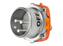 Meltric 37-68072 DS60 INLET METAL SIZE 4 TYPE 4X IP 69 | YarinInd