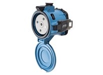 Meltric 37-94143 DS100 RECEPTACLE METAL BLUE SIZE 5 TYPE 4X IP 69 3P+G 100 A 600 VAC 60 Hz NO AUX