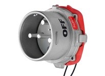 Meltric 37-98043-262 DS100 INLET METAL SIZE 5 TYPE 4X IP 69 3P+G 100 A 480 VAC 60 Hz +2 AUX