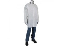 3718/XL30 Posi-Wear UB - White Lab Coat Snap Front Closure | YarinInd