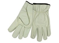 MCR 3730DPS Beige Driver Synthetic Split Cowhide Leather | Durable Work Gloves