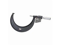 Starrett 3732MEXFL-150 LCD Outside Micrometer, Friction Thimble, Carbide Anvil, 0.001mm Res., 125-150mm RangeLCD Outside Microme