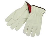 MCR 3750L Beige Driver Synthetic Split Cowhide Leather Red Fleece Lining Keystone Thumb
