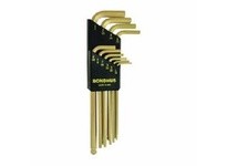 Bondhus 37938 Set 10 GoldGuard Plated Ball End L-Wrenches | Durable Tools