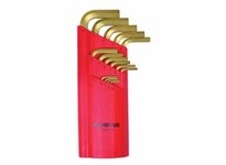 Bondhus 38095 Set 15 GoldGuard Plated Ball End L-Wrenches 1.27-10mm