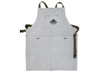 MCR 38130MW Leather Welding Bib Apron w/Front Pocket 24x 30