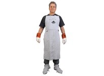 MCR 38142MW Leather Welding Bib Apron w/Front Pocket 24x42 | Durable Protection