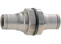 Dixon 38166000 Legris Stainless Steel Push-In Bulkhead Connector
