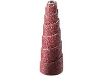 United Abrasives SAIT 38314 Aluminum Oxide Tapered Cartridge Rolls (Length 1" Diameter 1/2" Arbor 1/8" Grit 120 Max RPM 26000)