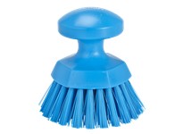 Vikan 38853 Brush Scrub Round Stiff 5" PP/PBT Blue | YarinInd