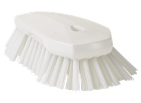 Vikan 38925 Brush Scrub Angled Stiff 8" PP/PBT White | YarinInd