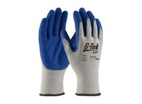 39-1310/XXL G-Tek GP Economy Cotton/Poly Gray 10G Shell Blue Latex Crinkle Grip