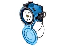 Meltric 39-24023-K14-172-843 DR250 RECEPTACLE METAL BLUE SIZE 6 TYPE 4X 3P+G 250 A 600 VAC 60 Hz +2 AUX PADLOCK PAWL