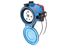 Meltric 39-24243-K04-972-843 DR250 RECEPTACLE METAL BLUE SIZE 6 TYPE 4X 3P+G 250 A 480 VAC 60 Hz +2 AUX PADLOCK PAWL