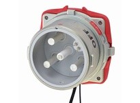 Meltric 39-28243-K04-174 DR250 INLET METAL SIZE 6 TYPE 4X 3P+G 250 A 480 VAC 60 Hz +4 AUX