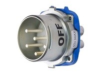 Meltric 39-38940 DR7c INLET METAL SIZE 4 IP 66/67/69 4P 50 A 50 V 60 Hz NO AUX