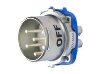 Meltric 39-38960 DR7c INLET METAL SIZE 4 IP 66/67/69 6P 50 A 50 V 60 Hz NO AUX